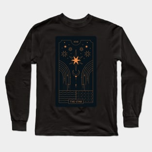 The Star Tarot Card Long Sleeve T-Shirt